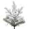 6.5ft. Pre-Lit Flocked Kiana Artificial Christmas Tree, Wide Angle Warm White LED Lights